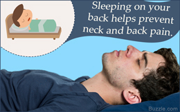 Sleeping on your back helps prevent back and neck pain