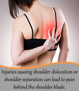 Causes of pain behind shoulder blade