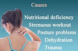 Causes of muscle spasms in neck