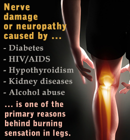 Reasons behind burning sensation in legs