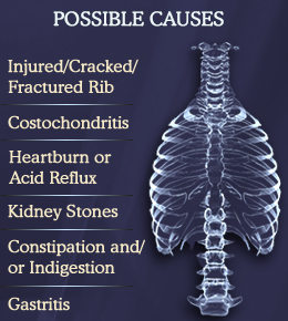 Causes of pain under left rib cage