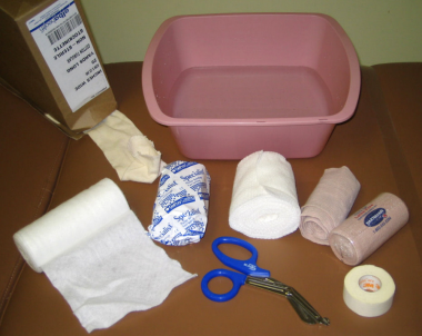 Equipment for splint. Image courtesy of Kenneth R.